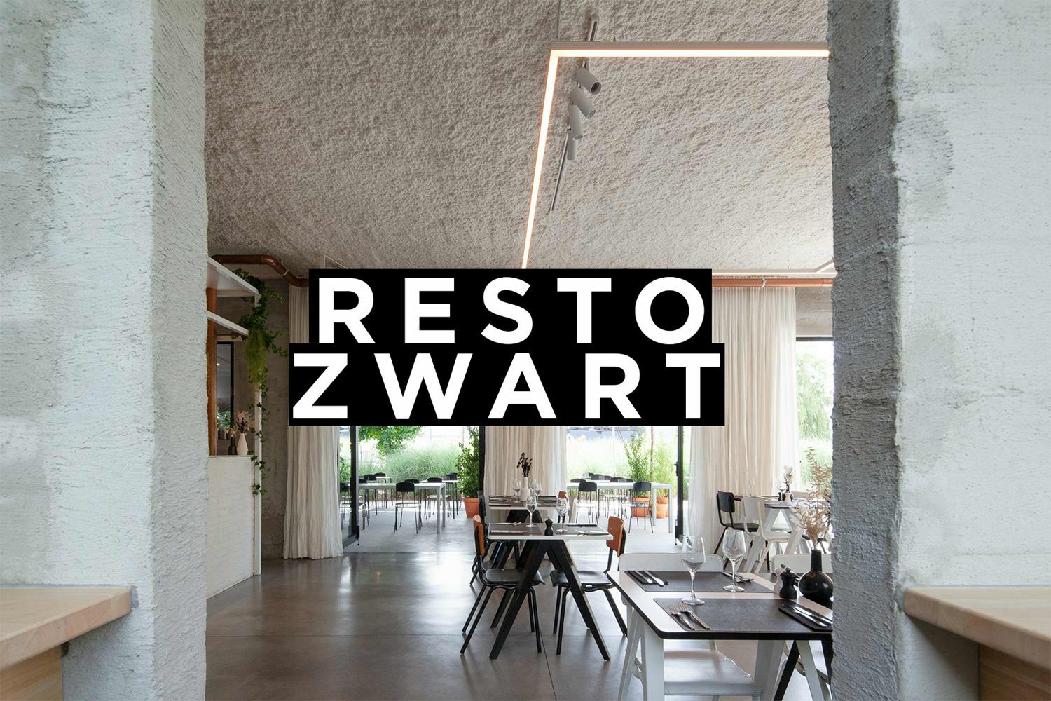 Lichtrijk interieur van een lunchrestaurant in Gent in ZwartWit